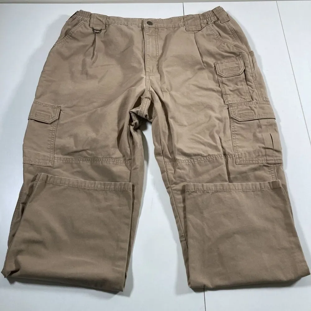 5.11 Tactical Taclite Pro Pants 37x29 Ripstop Cargo‎ Work Beige (Tag 40x32)